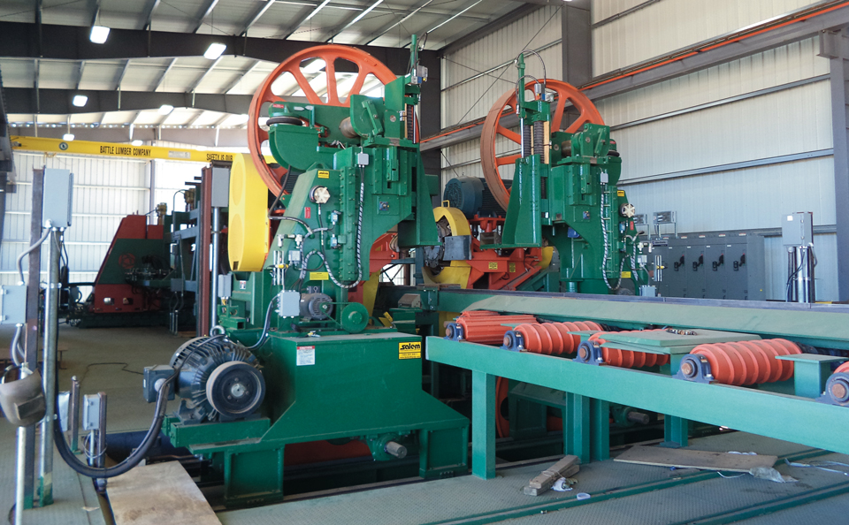 salem equipment twin vertical bandmill